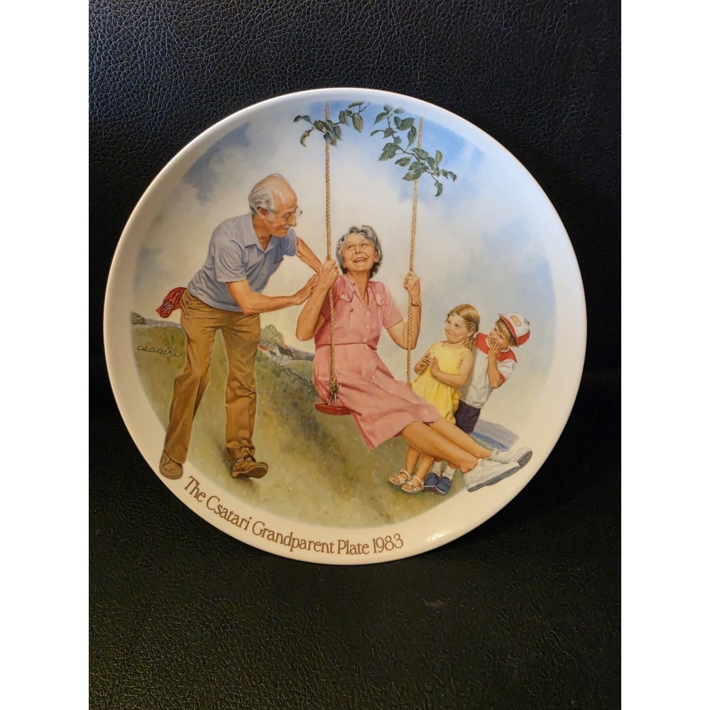Knowles THE SWINGER Collectors Plate The Csatari Grandparent Series 1983